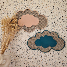 Charger l'image dans la galerie, nuage en bois rotin personnalisable prénom ou mot