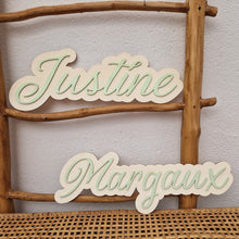 Charger l'image dans la galerie, prénom bois style néon décoration personnalisée