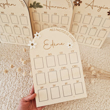 Charger l'image dans la galerie, porte-photos de classe motif fleurs déco enfant