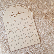 Charger l'image dans la galerie, souvenir scolaire en bois décoration