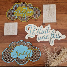 Charger l'image dans la galerie, phrase personnalisée bois cadeau naissance déco
