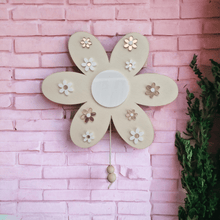 Charger l'image dans la galerie, écoration murale musicale fleur bois bébé