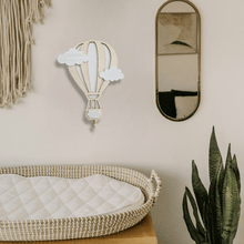 Charger l'image dans la galerie, boîte à musique murale montgolfière bois