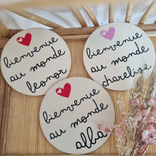 Charger l'image dans la galerie, carte bienvenue au monde personnalisée prénom bébé