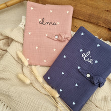 Charger l'image dans la galerie, protège carnet de santé coton gaze avec prénom