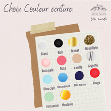 Charger l'image dans la galerie, carte de naissance en bois cadeau personnalisé