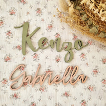 Charger l'image dans la galerie, décoration murale prénom bois cadeau naissance